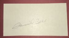 1995 INDIANS: David Bell, SIGNED 3x5 Index Card