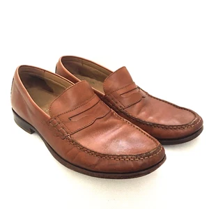 Cole Haan Slip On Loafers Mens Size 9 Brown Leather Casual Shoes - Picture 1 of 10