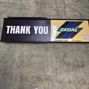 Vintage plastic Skoal Open/ Closed Plastic Sliding Window Sign 16 1/2 - Picture 1 of 2