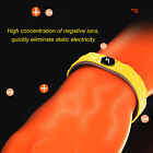 (Yellow)Electrostatic Removal Bracelet Cordless Negative Ions Silicone|