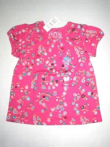 The Childrens Place Girls size 4T Pink Floral short sleeve swing top NWT - Picture 1 of 2