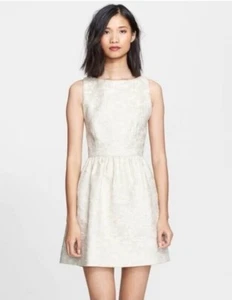 Alice + Olivia Womens Size 6 Lillyanne Mini Dress in Ivory - Picture 1 of 11