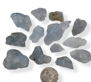 Piezas naturales de cristal celeste azul Madagascar 80 gramos piedra ángel - Imagen 1 de 1