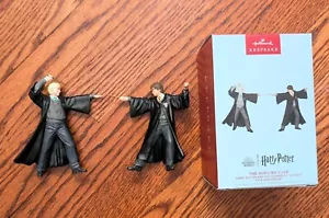 New NIB Hallmark Keepsake Xmas Ornament Set Harry Potter Draco Dueling Club 2022 - Picture 1 of 2