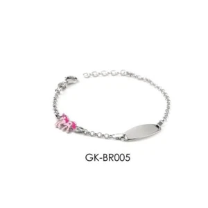 Bracciale Bimba Gisel Kids In Argento 925 Con Unicorno Smaltato GK-BR005 - Foto 1 di 2