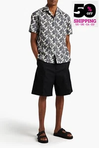 RRP€214 ACNE STUDIOS Gabardine Shorts Shorts IT48 US38 M Stretch Mid-Rise - Picture 1 of 6