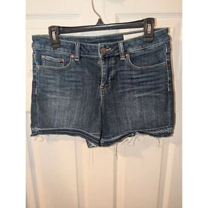 Vince Camuto Shorts Womens 28/6 Blue Denim Cutoff Mid Rise medium Wash - Picture 1 of 10