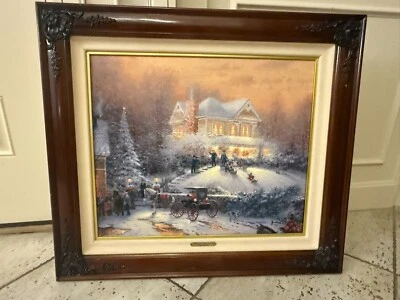 Thomas Kinkade "Victorian Christmas II" 5/20 ME Master's Edition Canvas 20"x24" - Image 1 of 4