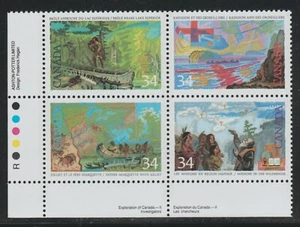 1987 Canada SC# 1129ai LL Exploration of Canada-2 Plate Block M-NH Lot# 1881c - Picture 1 of 1