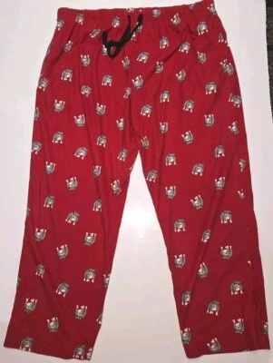 Pantalones de salón con estampado de bulldog rojo para hombre Pantalones de pijama Ropa de dormir 2XL/2TG Foto 1 de 4