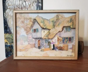 Vintage Framed Print by Don Albi - Village / Cottage Life - Picture 1 of 6