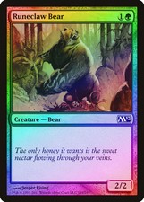 Runeclaw Bear FOIL Magic 2012 / M12 PLD Green Common MAGIC MTG CARD ABUGames