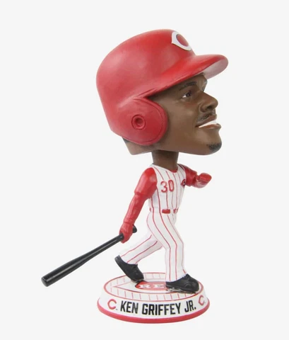 KEN GRIFFEY JR. Cincinnati Reds Legend MLB Mini BIGhead 4" Bobblehead NIB! Cover