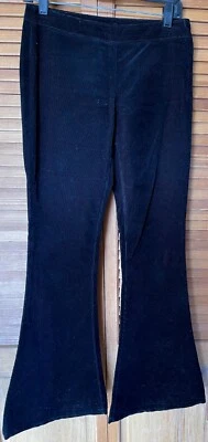 THEORY, MUJER O, PANTALÓN PANA ALGODÓN NEGRO PIERNA ANCHA ACAMPANADA, USADO EN EXCELENTE ESTADO ¡Nunca Usado! Foto 1 de 4