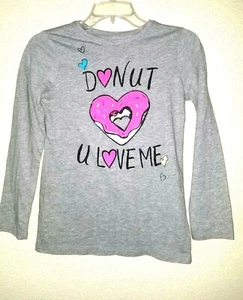 Sweet Girl's PLACE Donut U Love Me Graphics Size XL 14 Tee Shirt - Picture 1 of 10