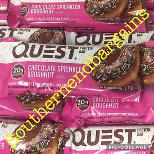 60 Bars ~ Quest 20g Protein Bar ~ Chocolate Sprinkled Doughnut ~ 07/29/2022