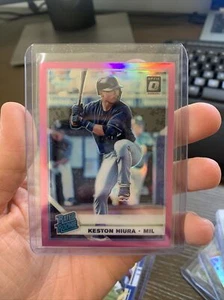 2019 Donruss Optic Keston Hiura Rated Rookie Pink Parallel #93 - Picture 1 of 2