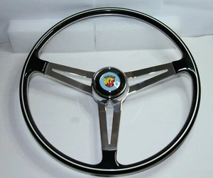 CLASSIC FIAT 500 600 750 850TC 595 695 ABARTH STYLE STEERING WHEEL 395mm UNIQUE! - Picture 1 of 12