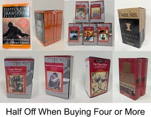 Huge Lot ~ Audiobook Cassette Tapes Collector's Edition ~ Bargain 50% Off Four - Picture 1 of 147