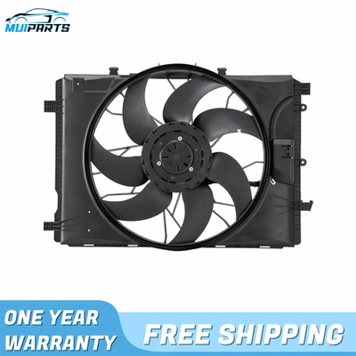 【NEW】 Radiator Cooling Fan Assembly For Mercedes-Benz C300 E350 GLK350 621373 - Image 1 of 4
