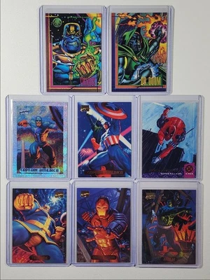 [8] THANOS DOCTOR DOOM 1993 SKYBOX MARVEL COMICS HOLOFOIL Q5680 - Image 1 of 2