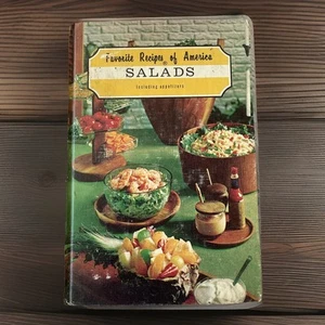 Vintage Recipes of America Salads Appetizers Cookbook 1968 Hardcover Green - Picture 1 of 16