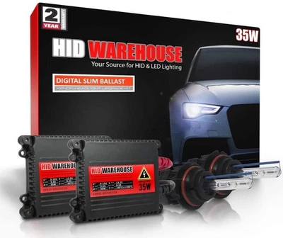 HID-Warehouse Xenon 35W HID Kit H1 H3 H4 H7 H11 9006 9005 9007 880 881 5202 - Image 1 of 4