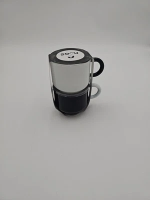 NUEVO Juego de 2 tazas de vidrio blanco y negro Target Bullseye Playground/hechas a mano Foto 1 de 3