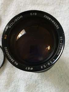 Soligor C/D MC 35-200mm f/3.8-5.3 Zoom+Macro Lens Pentax K PK Mount + UV Filter - Picture 1 of 9