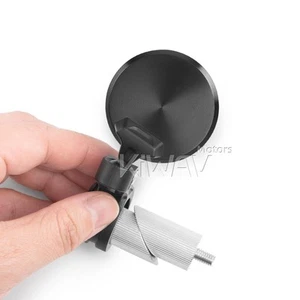 1 Piece x Orbix round bar end mirror aluminum fit 7/8" hollow bar - Picture 1 of 10