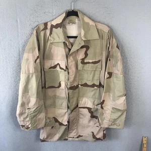 US Military Jacket Mens XS Long Desert Camouflage Combat Coat Ripstop Camo Army - Picture 1 of 15
