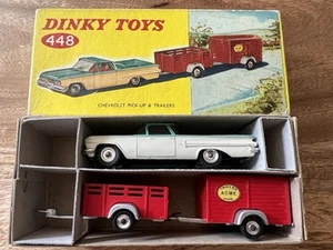 Juego de camionetas y remolques Dinky Toys 448 Chevrolet El Camino - Imagen 1 de 17
