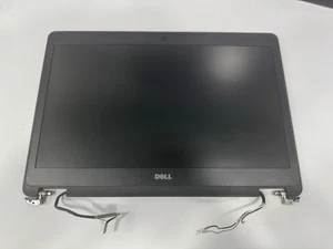 Original Dell Latitude E7470 14" LED LCD Pantalla Conjunto Tapa Bisagras Bisel Negro - Imagen 1 de 3