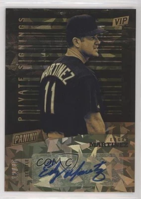 2019 Panini National Convention VIP Cracked Ice /15 Edgar Martinez #EM Auto HOF - Image 1 of 2