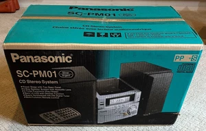 Panasonic SC-PM01 CD Silver Stereo System Brand New Sealed NIB - Picture 1 of 8