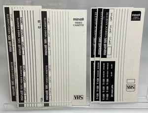 6 SELTENE VINTAGE Maxell VHS Video Kassetten Aufkleber - Bild 1 von 3