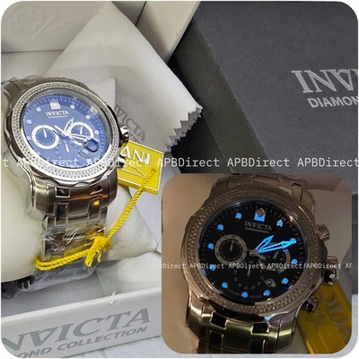 Reloj para hombre Invicta - Edición Diamante .76ctw - Plata SS - Pro Diver Scuba ICE Foto 1 de 4