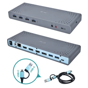 i-tec USB 3.0 / USB-C / Thunderbolt 3 Dual Display Docking Station - Photo 1/3