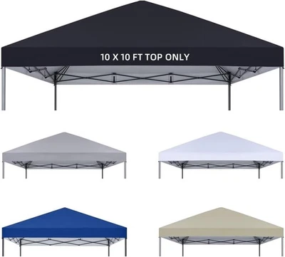 YANWEI 10x10 Canopy Replacement Top Only,Waterproof Pop Up Canopy Tent Top Replaceme...