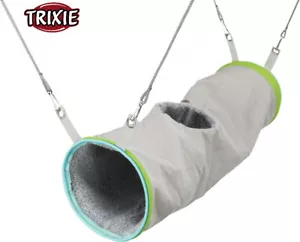 TRIXIE HANGING FERRET RAT CUDDLY PLUSH NYLON TUNNEL CAGE HIDE TOY 45 CM 6910 - Picture 1 of 4