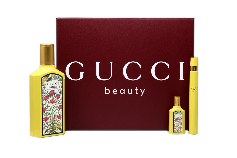 GUCCI FLORA GORGEOUS ORCHID 3 PIECE GIFT SET EAU DE PARFUM SPRAY 100 ML/3.3 OZ. - Image 1 of 1