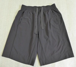 Lululemon Shorts Men's Size M Elastic Waist Drawcord Linerless 11" inseam Black - Picture 1 of 13
