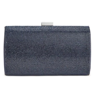 I.n.c. Bolso de mano International Concepts Ranndi Sparkle azul marino/plateado nuevo con etiquetas Foto 1 de 4