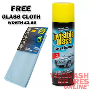 STONER INVISIBLE GLASS CLEANER AEROSOL -STREAK FREE GUARANTEED -FREE GLASS CLOTH - Picture 1 of 6