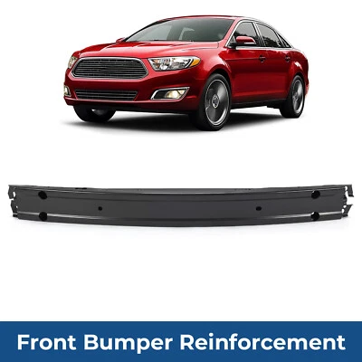 Barra de impacto de refuerzo de parachoques delantera de acero negro para Ford Flex Taurus 2009-2019 Foto 1 de 4