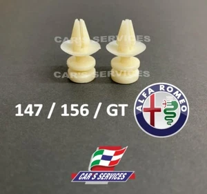 2 CLIPS COPPIA MOLLETTE AIRBAG PER ALFA ROMEO 147 156 GT PERNI LATO PASSEGGERO - Foto 1 di 1