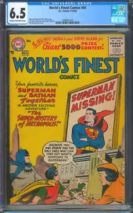 World's Finest Comics #84 ⭐ CGC 6.5 ⭐ Superman & Batman Silver Age DC 1956 - Picture 1 of 2
