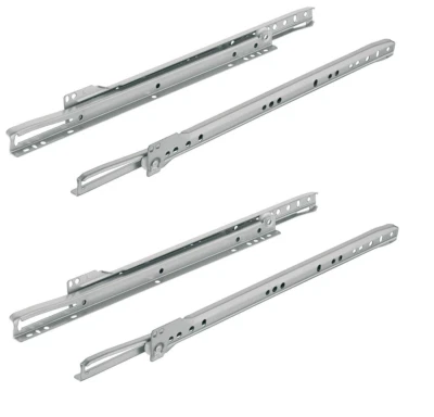 2x Roller Drawer Guide White Partial Extension Drawer Slide Store Shelves - Image 1 of 4