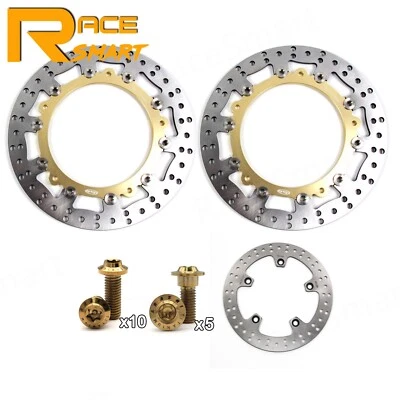 For BMW HP2 2006 2007 2008 2009 Front Rear Brake Rotors Discs and Mounting Bolts - Image 1 of 4