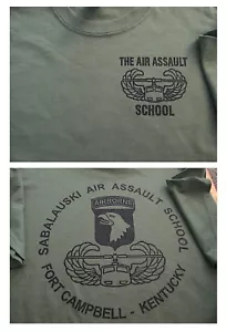 AIR ASSAULT 101 Airborne School SABALAUSKI T-Shirt Large Ft Campbell Kentucky US - Picture 1 of 4